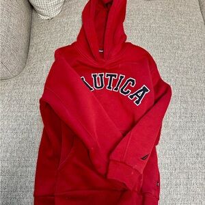 Nautica Bold Red Pullover Hoodie